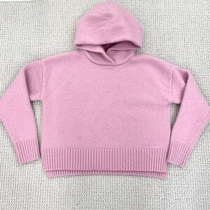 Greyson Pink Cashmere Wool Blend Hoodie Sweater - XS/S
